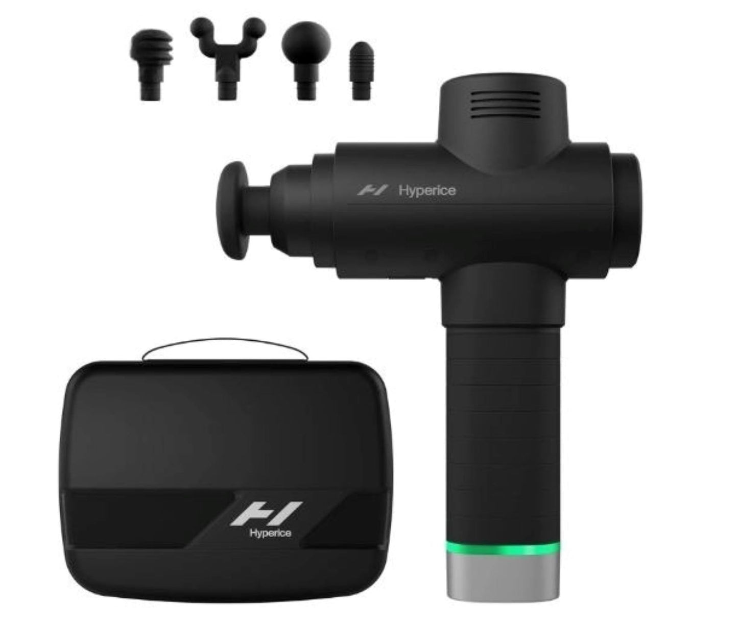 Hyperice Hypervolt 2 Pro - Featuring Quiet Glide Technology - Handheld Percussion Massage Gun - 5 Speeds, 5 Interchangeable Heads - Helps Relieve Sore Muscles and Stiffness FSA-HSA Approved