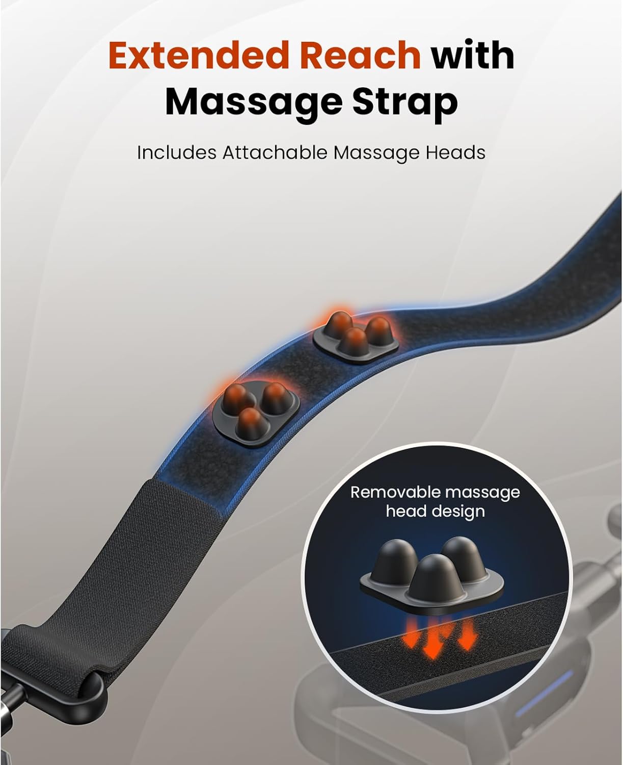 BOB AND BRAD 2-in-1 Massage Gun & Muscle Massage Belt for Muscle Relaxation, Pain Relief, FSA HSA Eligible, Dual-Purpose Deep Tissue sWave Massager Gun with Strap for Athletes, Therapists & Everyone