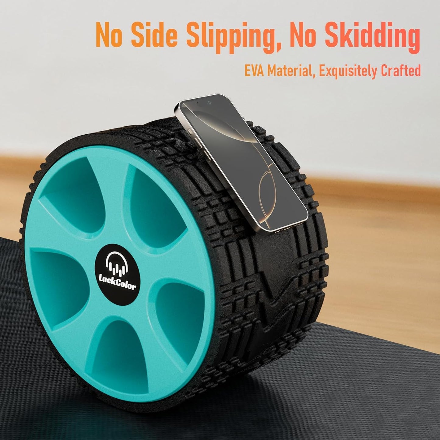 Back Roller, Back Wheel Targeted Back Pain Relief, Yoga Wheel Muscle Massage, Foam Roller for Trigger Point Therapy Physical, Stretching & Exercise, 880lbs Capacity, 10 Inch