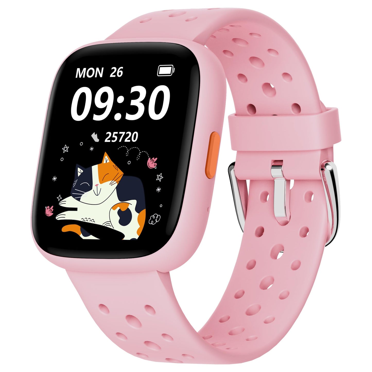 BIGGERFIVE Smart Watch for Kids No APP No Phone Needed, 1.8" Fitness Tracker Watch Pedometer, Heart Rate, Sleep Monitor, IP68 Waterproof, Step Counter, Puzzle Games for Girls Boys Teens 5-16, Blue