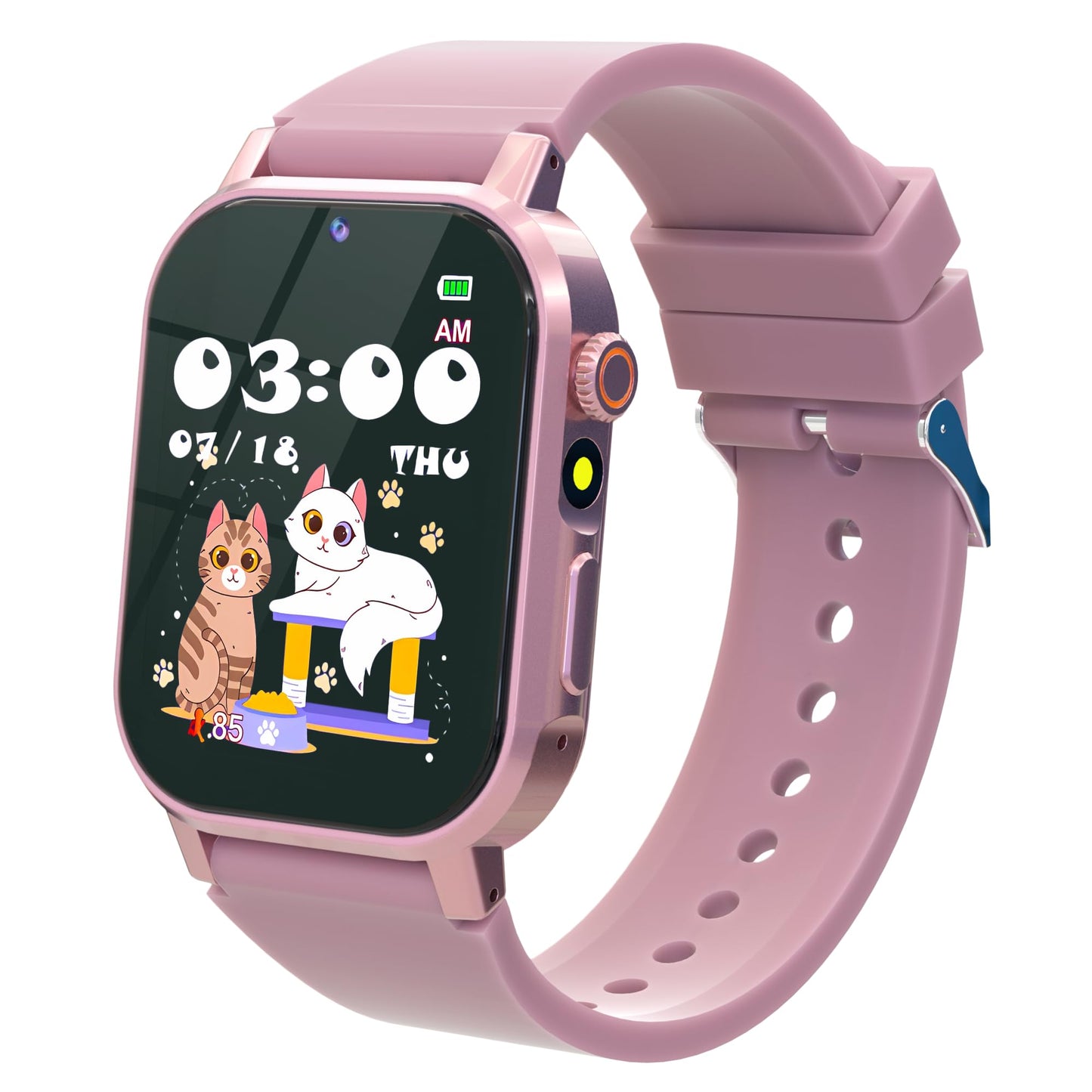 Kids Smart Watches Girls Gift for Age 5-12, Watch for Kids with 32 Games HD Touch Screen Video Camera Pedometer Music Player Flashlight 12/24 hr Toys for 5 6 7 8 9 Year Old Girl Birthday Gift
