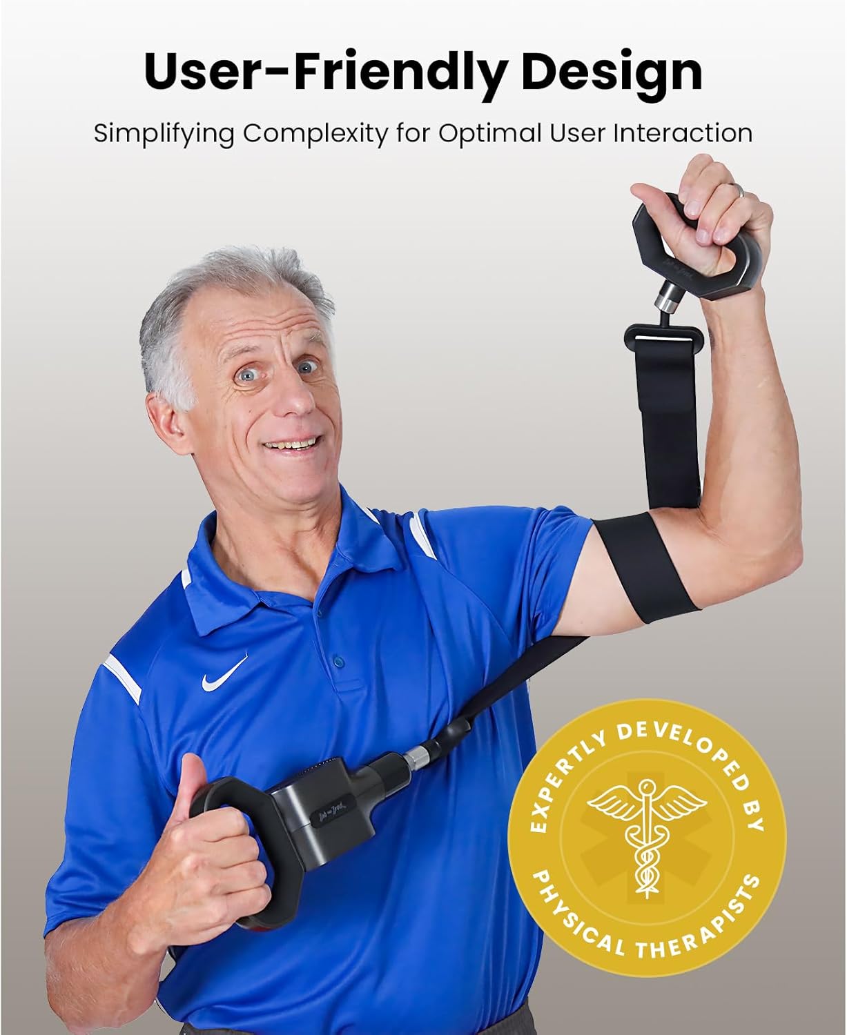 BOB AND BRAD 2-in-1 Massage Gun & Muscle Massage Belt for Muscle Relaxation, Pain Relief, FSA HSA Eligible, Dual-Purpose Deep Tissue sWave Massager Gun with Strap for Athletes, Therapists & Everyone